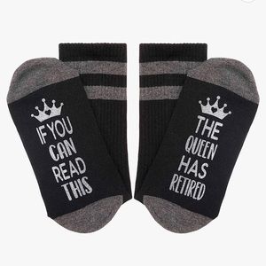 The Queen Has Retired Socks! Brand NEW! Never opened
